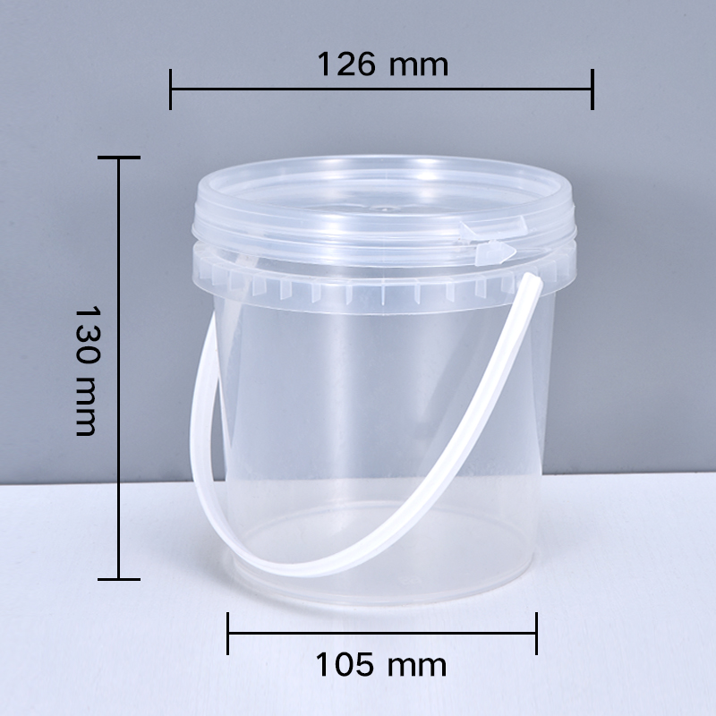 Empty 1L plastic bucket with L - Water Bottle Blank incelemesi ve fiyatı