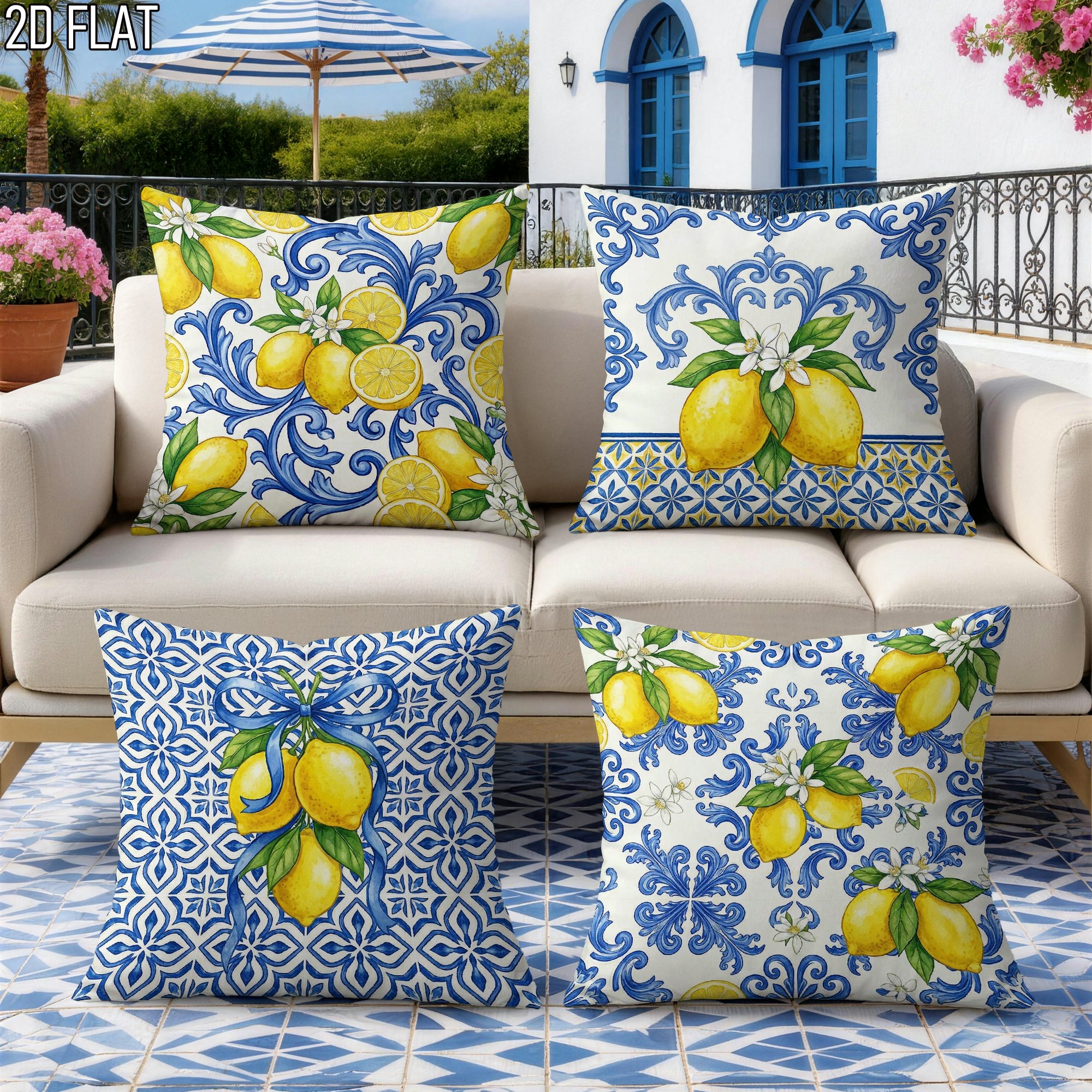 4Pcs Italian Summer Style Thro - Ceramic Tile Blank incelemesi ve fiyatı