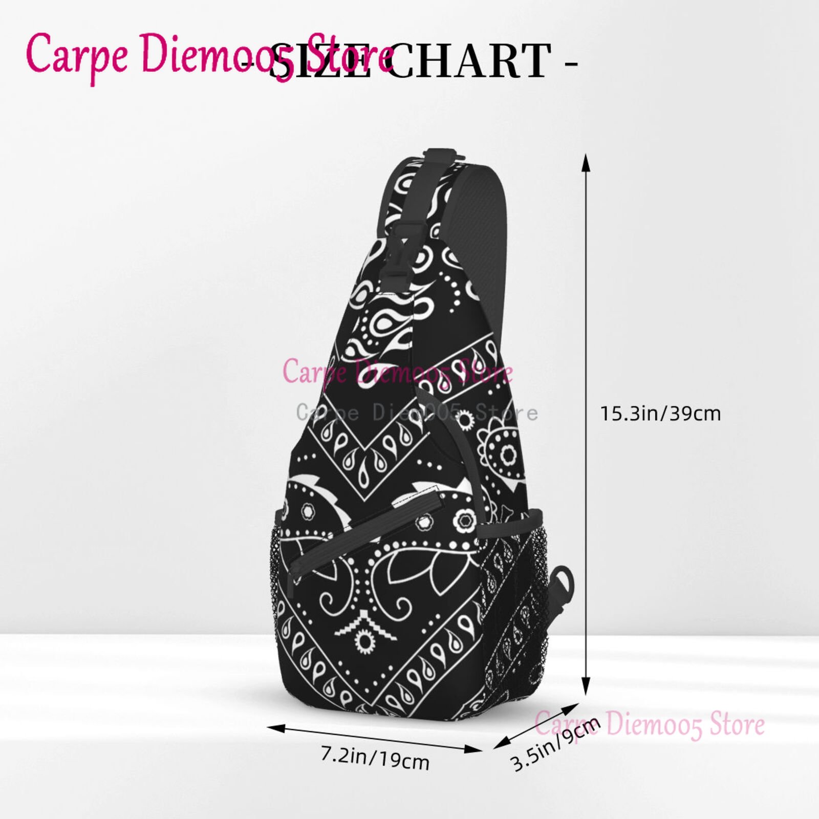Black And White Paisley Chican - Bandana Blank White incelemesi ve fiyatı