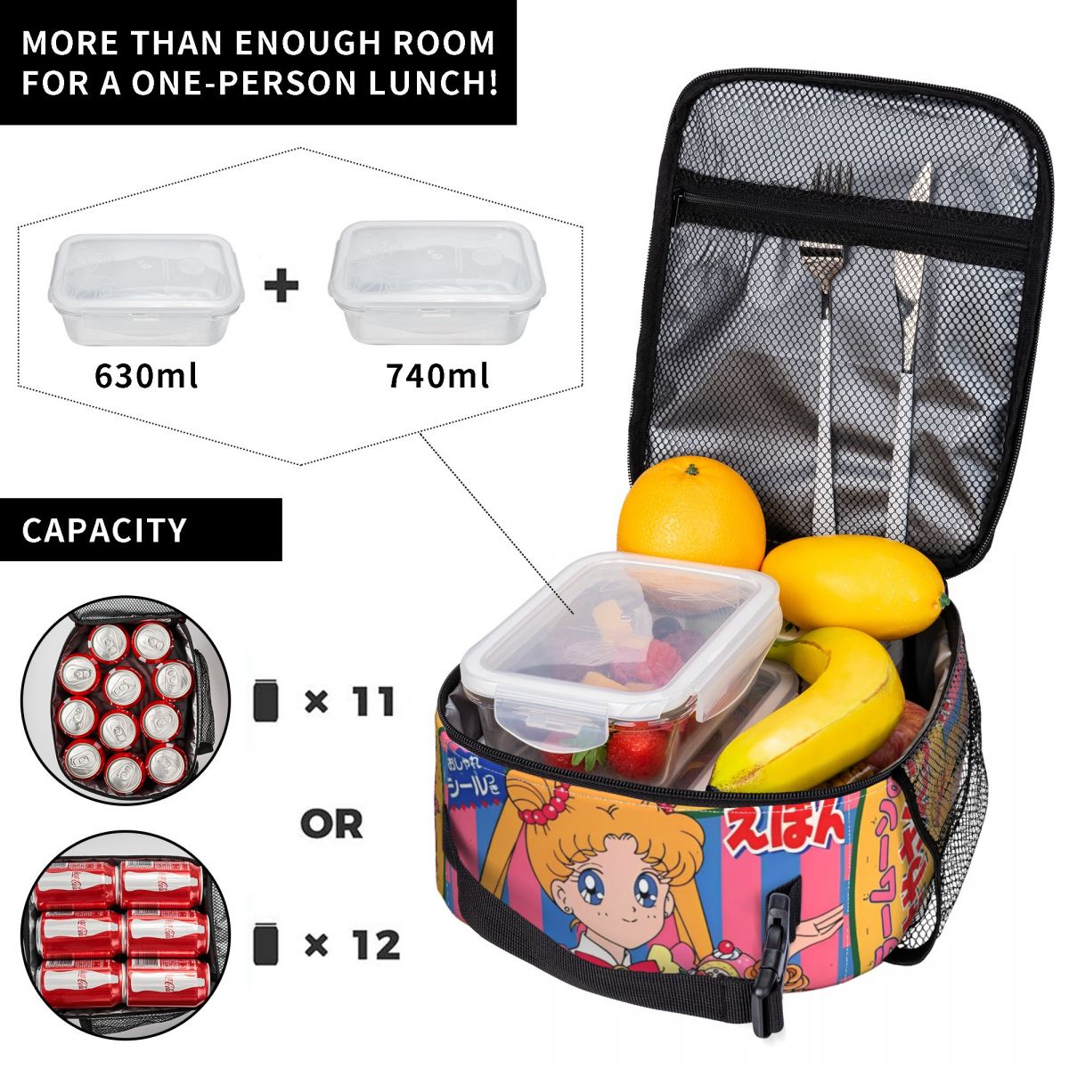 Cartoon Sailors Moons Insulate - Tote Bag Sublimation incelemesi ve fiyatı
