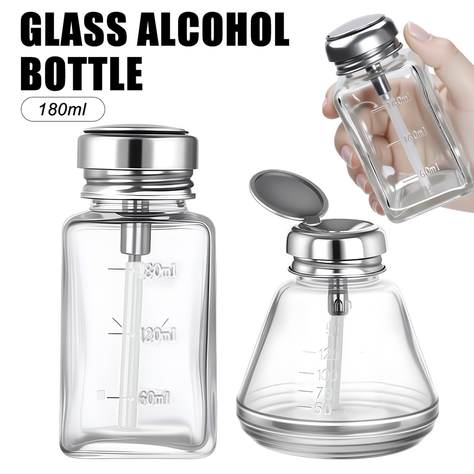 180ml Nail Glass Bottle Press  - Water Bottle Blank incelemesi ve fiyatı