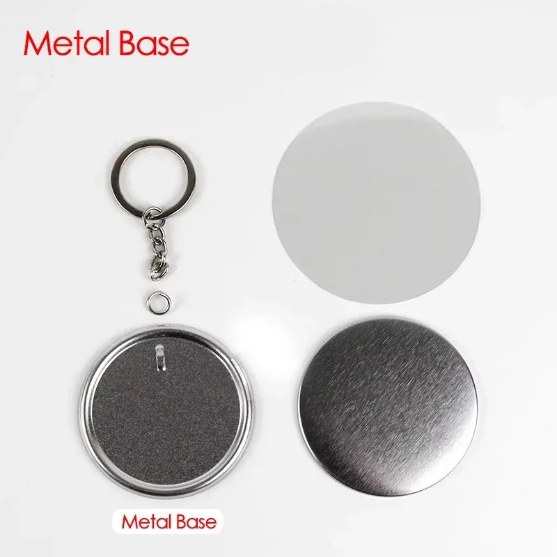 100PCS 44mm 58mm Keychains Bad - Button Badge Blank incelemesi ve fiyatı