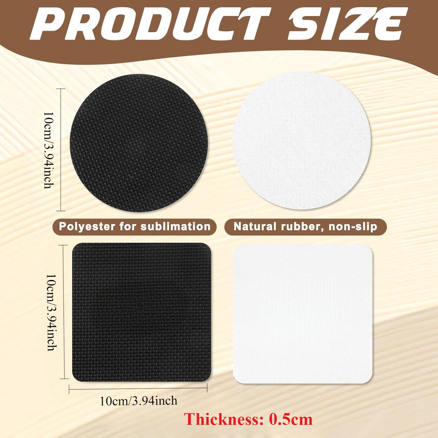 10 Pcs Sublimation Coasters Bl - Coaster Sublimation Blank incelemesi ve fiyatı