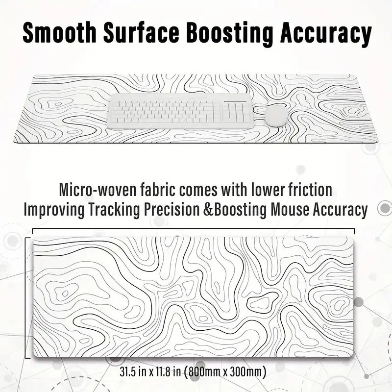 1PC Large Mouse Pads For Desk, - Mouse Pad Blank Sublimation incelemesi ve fiyatı