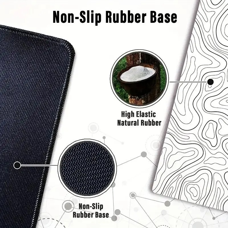 1PC Large Mouse Pads For Desk, - Mouse Pad Blank Sublimation incelemesi ve fiyatı