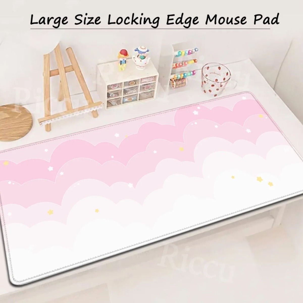 Pink Pastel Clouds Extended Mo - Mouse Pad Blank Sublimation incelemesi ve fiyatı