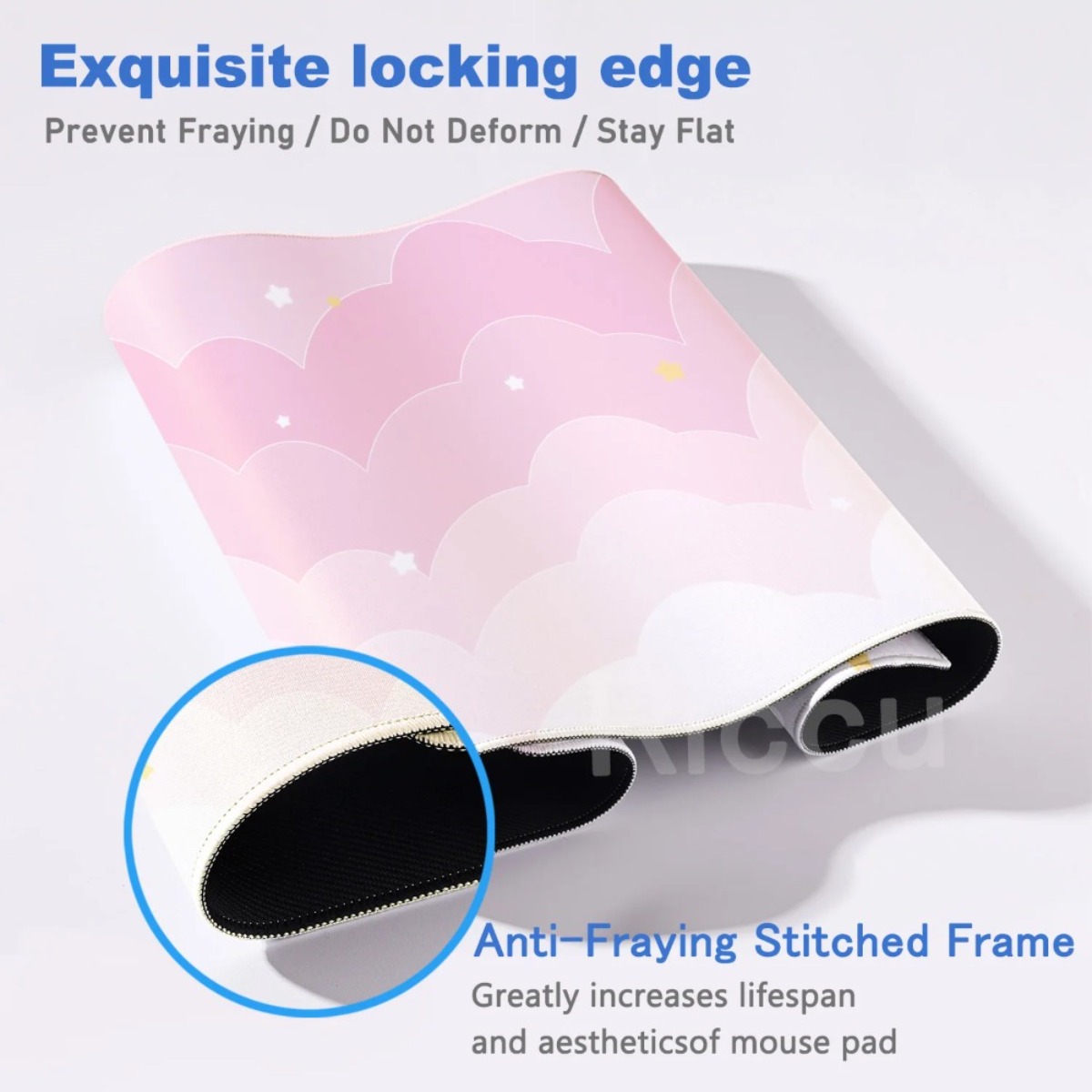 Pink Pastel Clouds Extended Mo - Mouse Pad Blank Sublimation incelemesi ve fiyatı