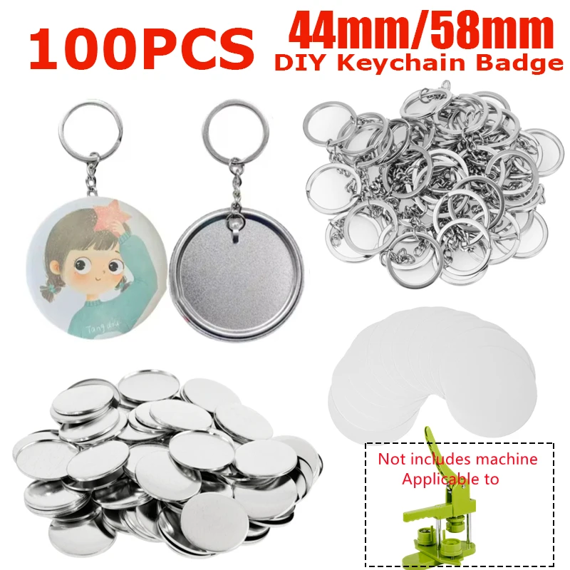 100PCS Blank Plastic/Metal But - Button Badge Blank incelemesi ve fiyatı