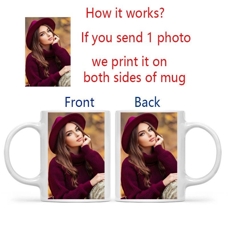 Personalized Your Photo Mug, C - Sublimation Mug White incelemesi ve fiyatı