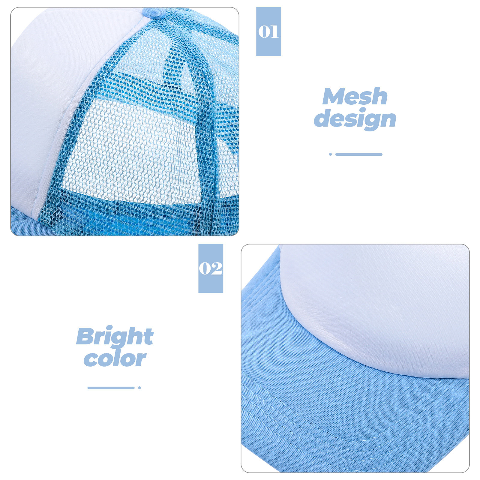 10Pcs Mesh Baseball Hat Blank  - Hat Sublimation Blank incelemesi ve fiyatı