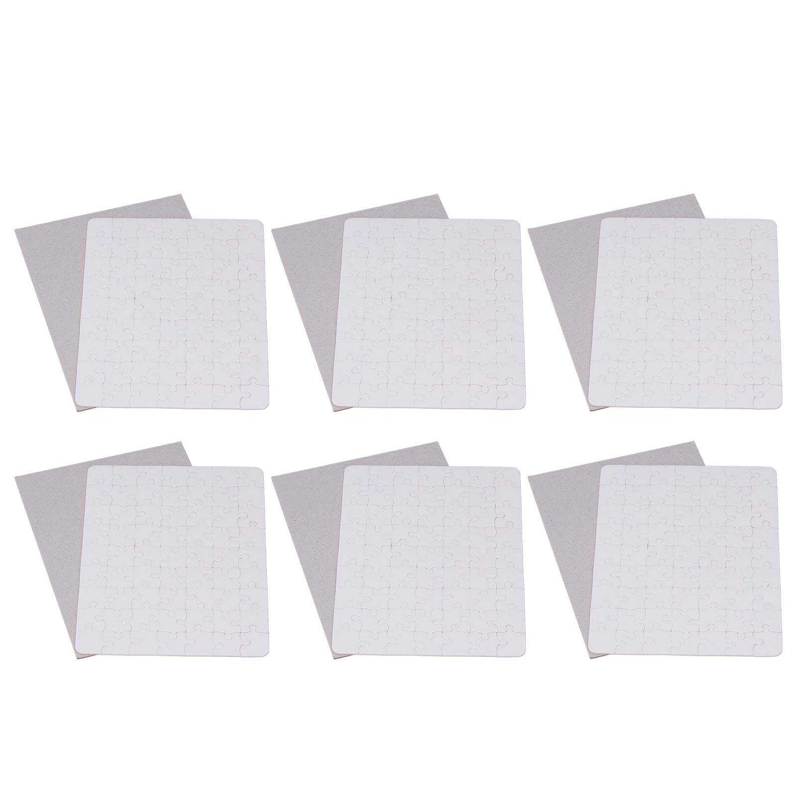 6 Set Blank Puzzles 13x18cm Wh - Puzzle Blank White incelemesi ve fiyatı