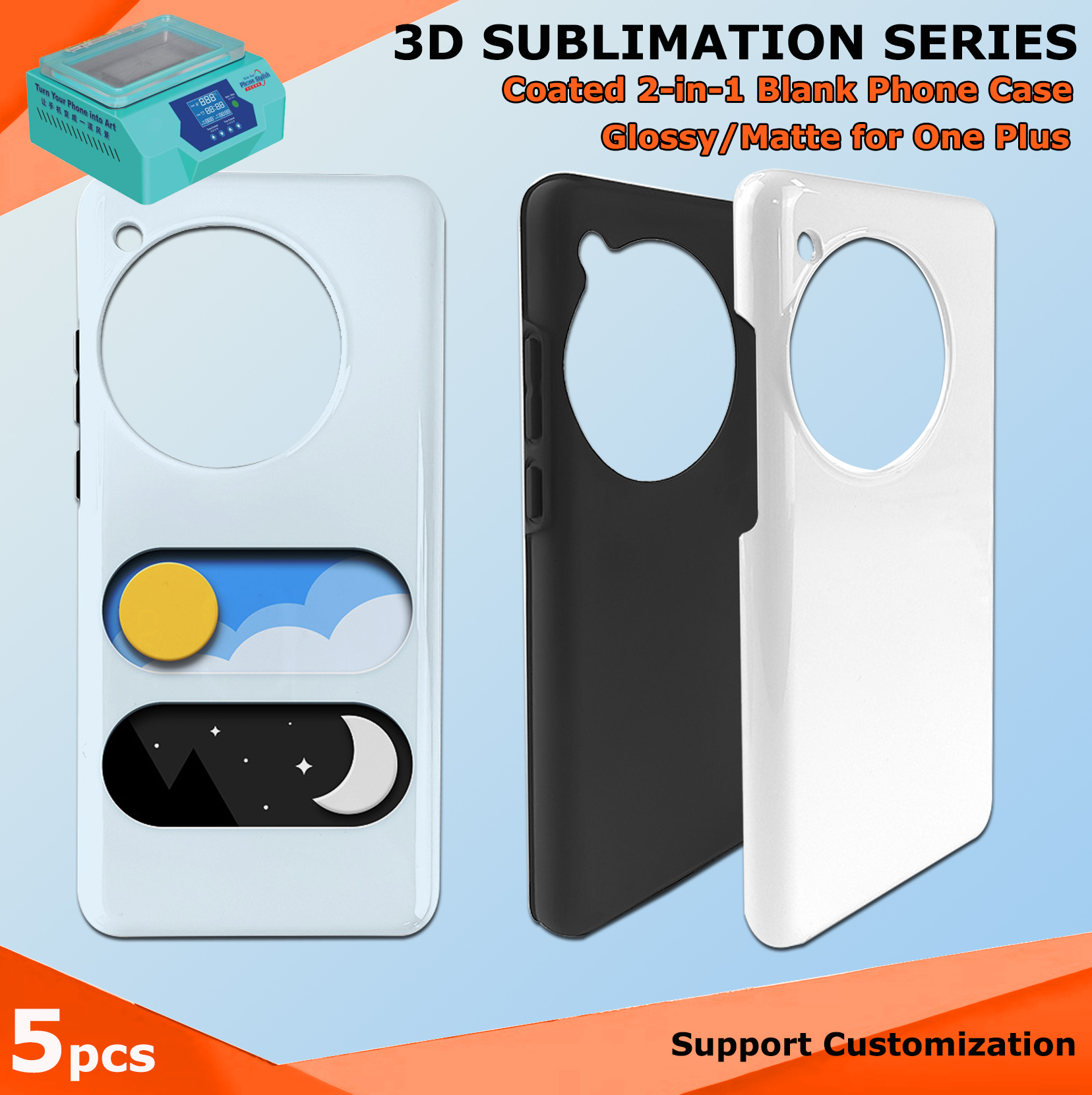 Fonlyu 5pcs Coated 2 in 1 Blan - Phone Case Blank Print incelemesi ve fiyatı