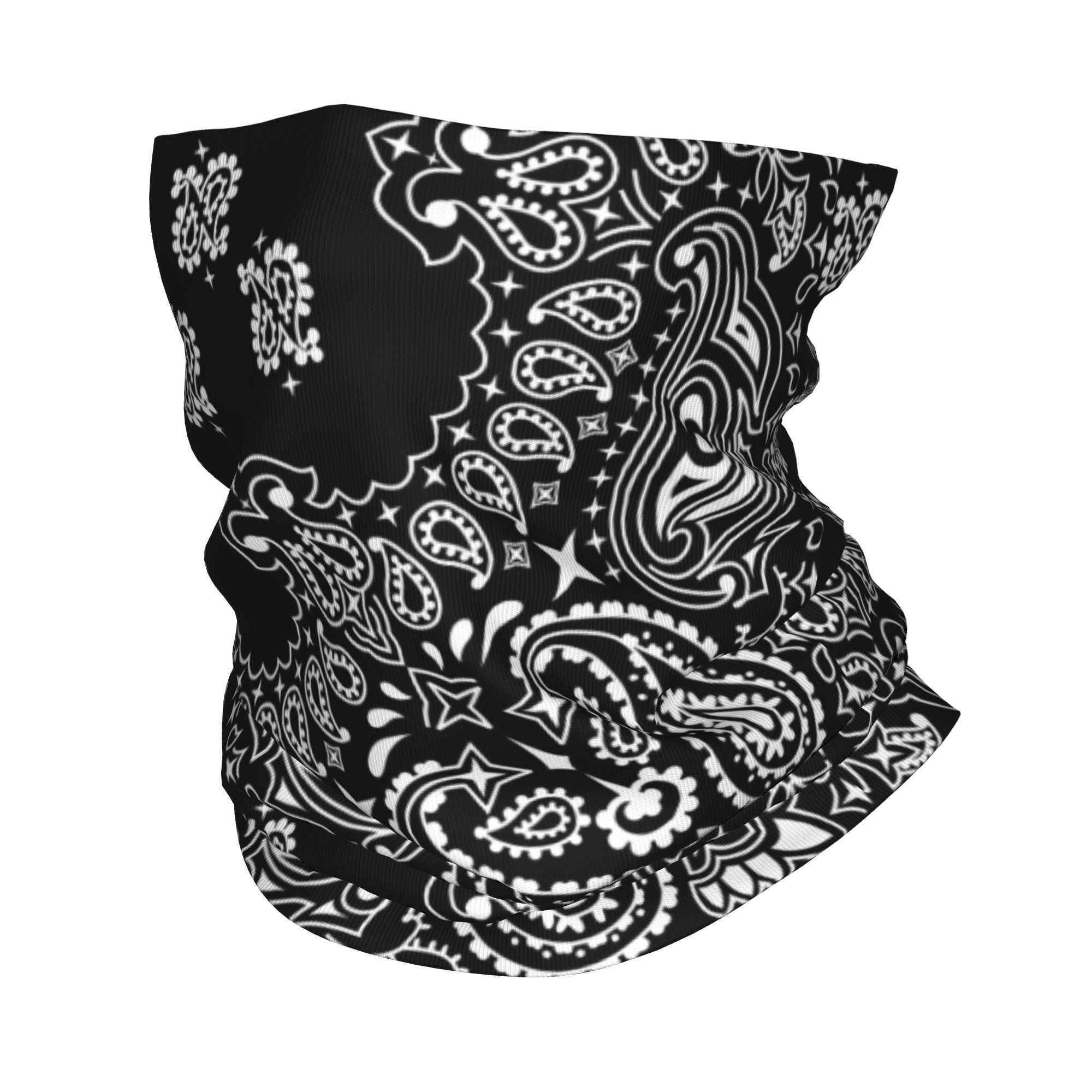 Custom Black And White Paisley - Bandana Blank White incelemesi ve fiyatı