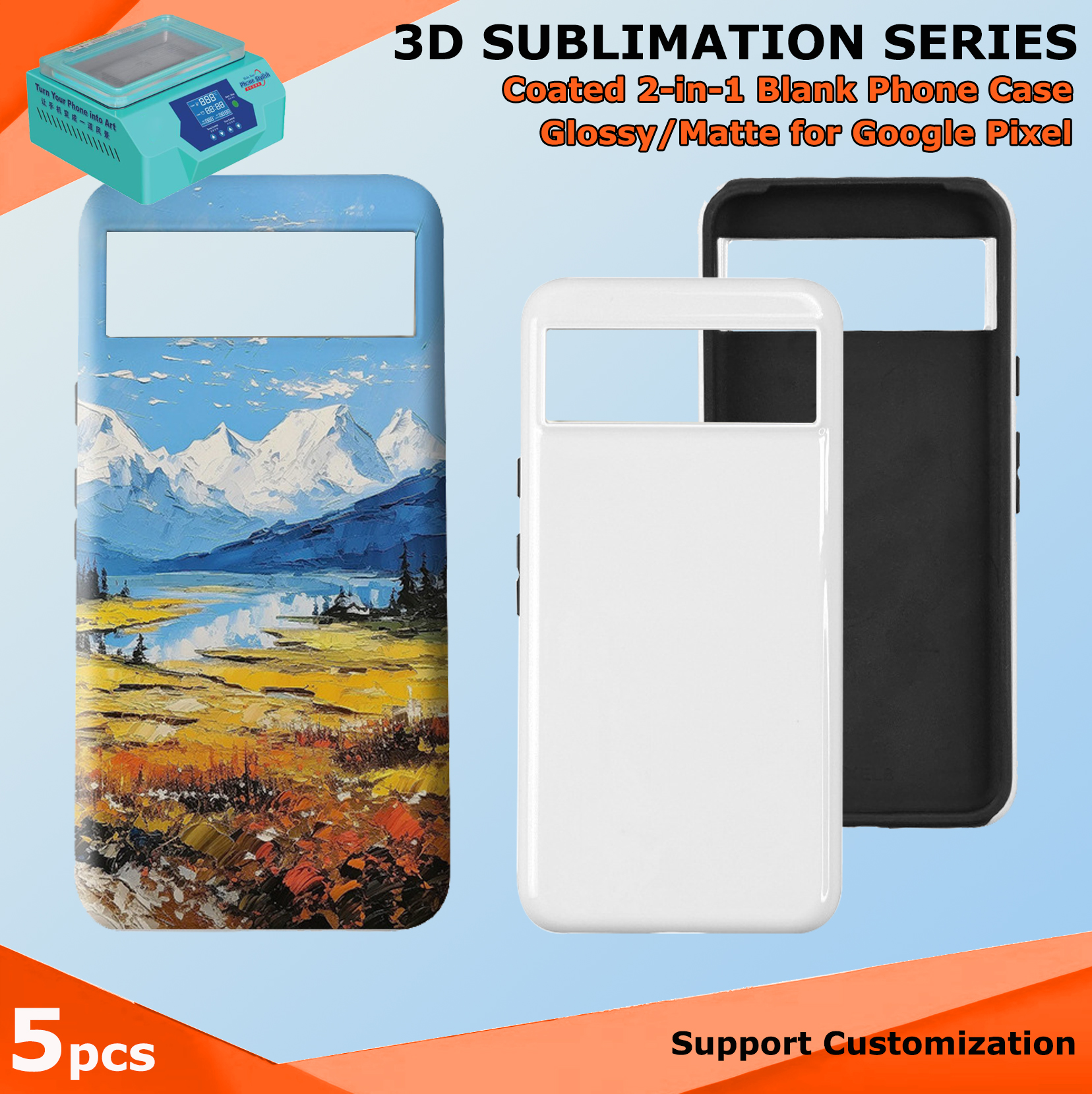 Fonlyu 5pcs Coated 2 in 1 Blan - Phone Case Blank Print incelemesi ve fiyatı