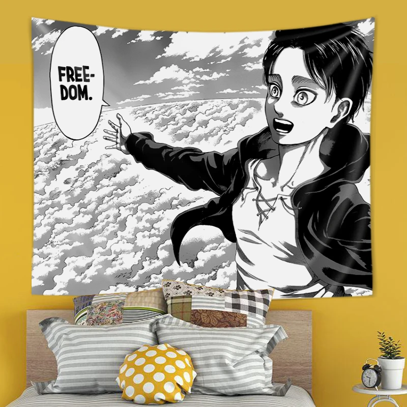 Eren Yeager Freedom Manga Post - Canvas Wrap Ready incelemesi ve fiyatı