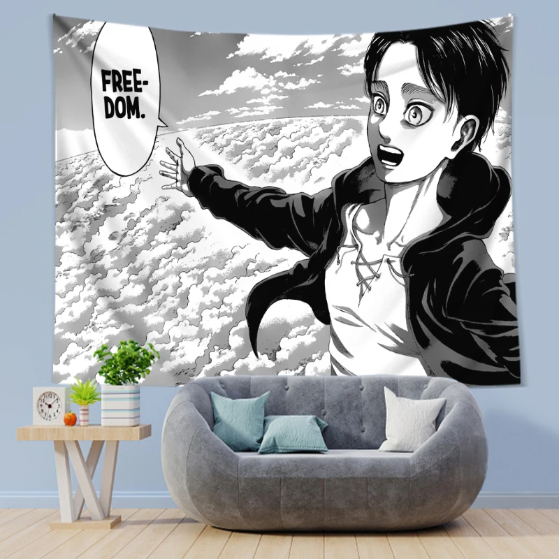 Eren Yeager Freedom Manga Post - Canvas Wrap Ready incelemesi ve fiyatı