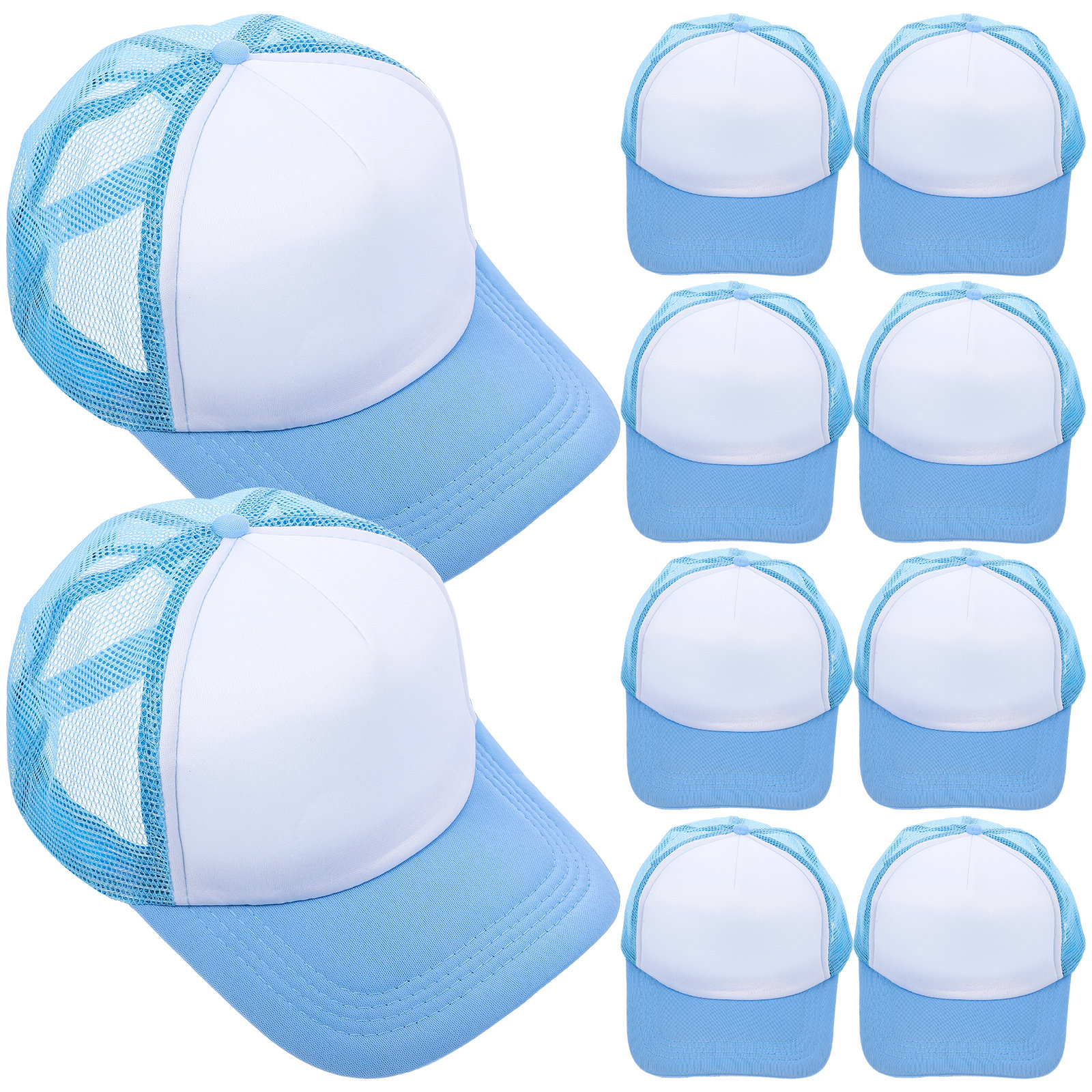 10Pcs Blank Baseball Hats Mesh - Hat Sublimation Blank incelemesi ve fiyatı
