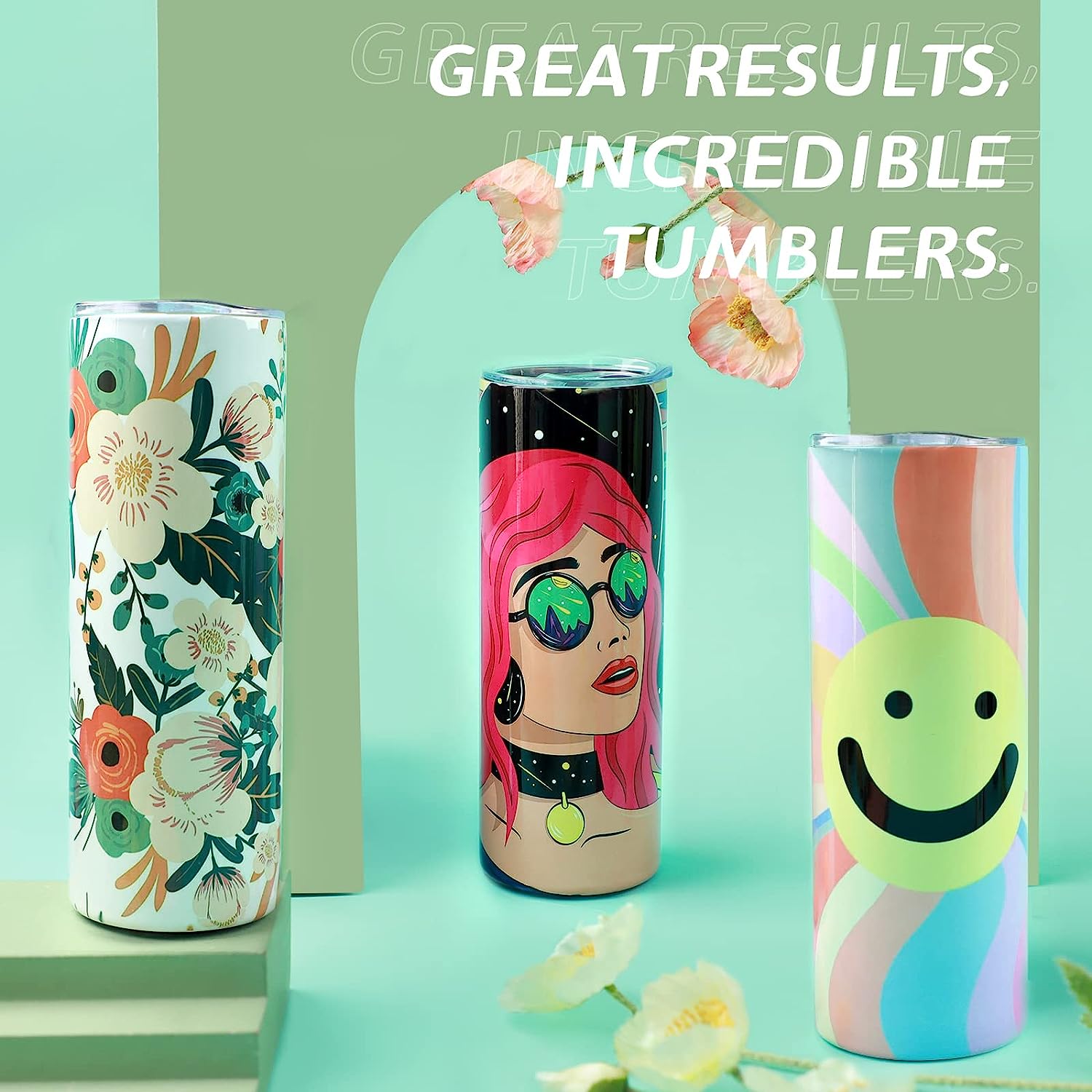 HTVRONT 8pcs Stainless 20 OZ S - Sublimation Mug White incelemesi ve fiyatı
