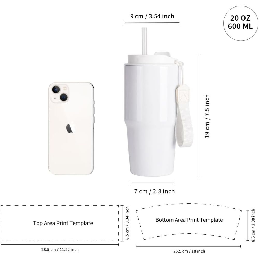 20 oz White Sublimation Tumble - Tumbler 20Oz White incelemesi ve fiyatı