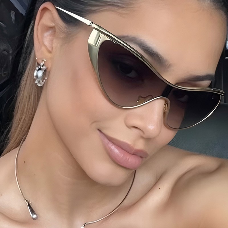 Rimless Y2K Style Sunglasses R - Metal Photo Panel incelemesi ve fiyatı