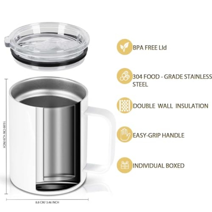 12 Oz Sublimation Coffee Mug B - Sublimation Mug White incelemesi ve fiyatı