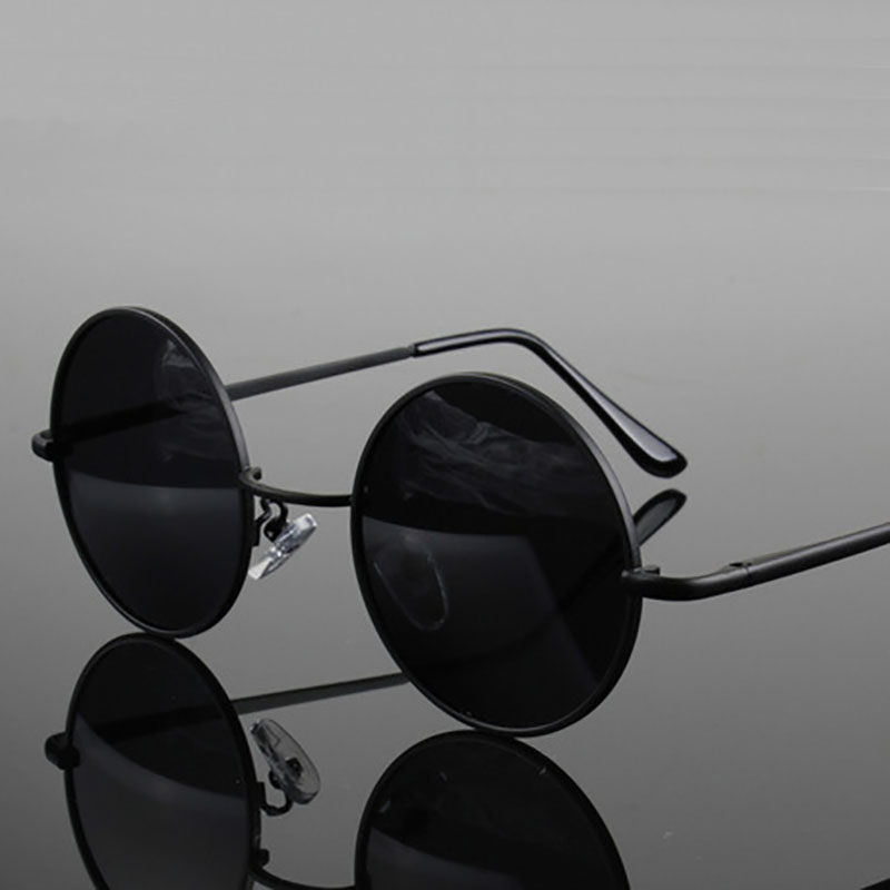Retro Vintage Round Sunglasses - Metal Photo Panel incelemesi ve fiyatı