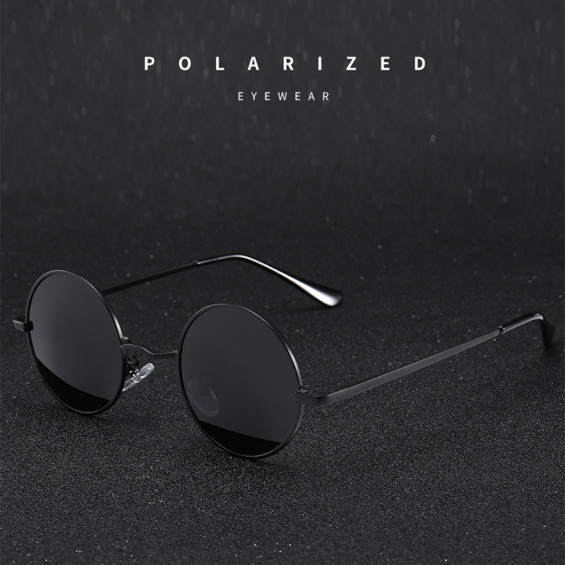 Retro Vintage Round Sunglasses - Metal Photo Panel incelemesi ve fiyatı