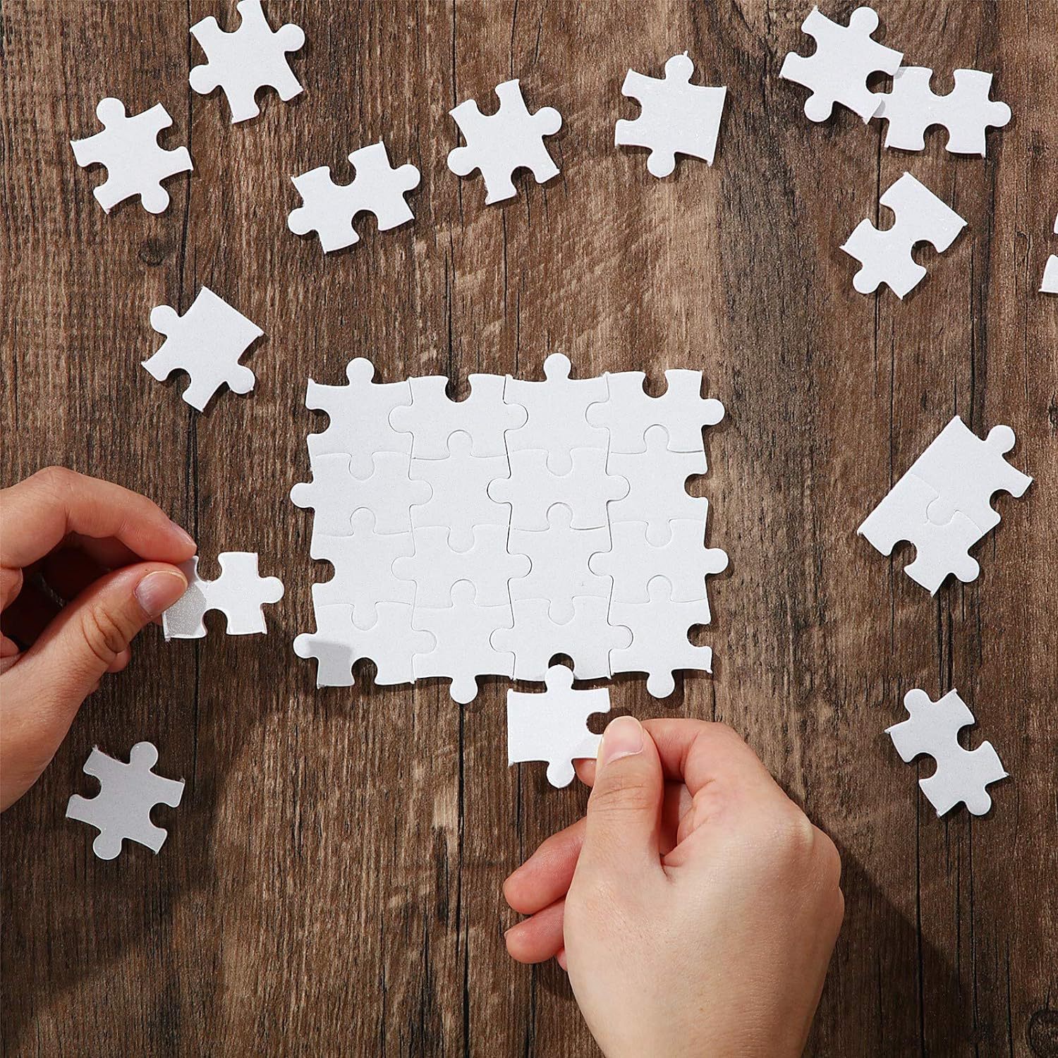 10sheets/lot Printable Jigsaw  - Puzzle Blank White incelemesi ve fiyatı