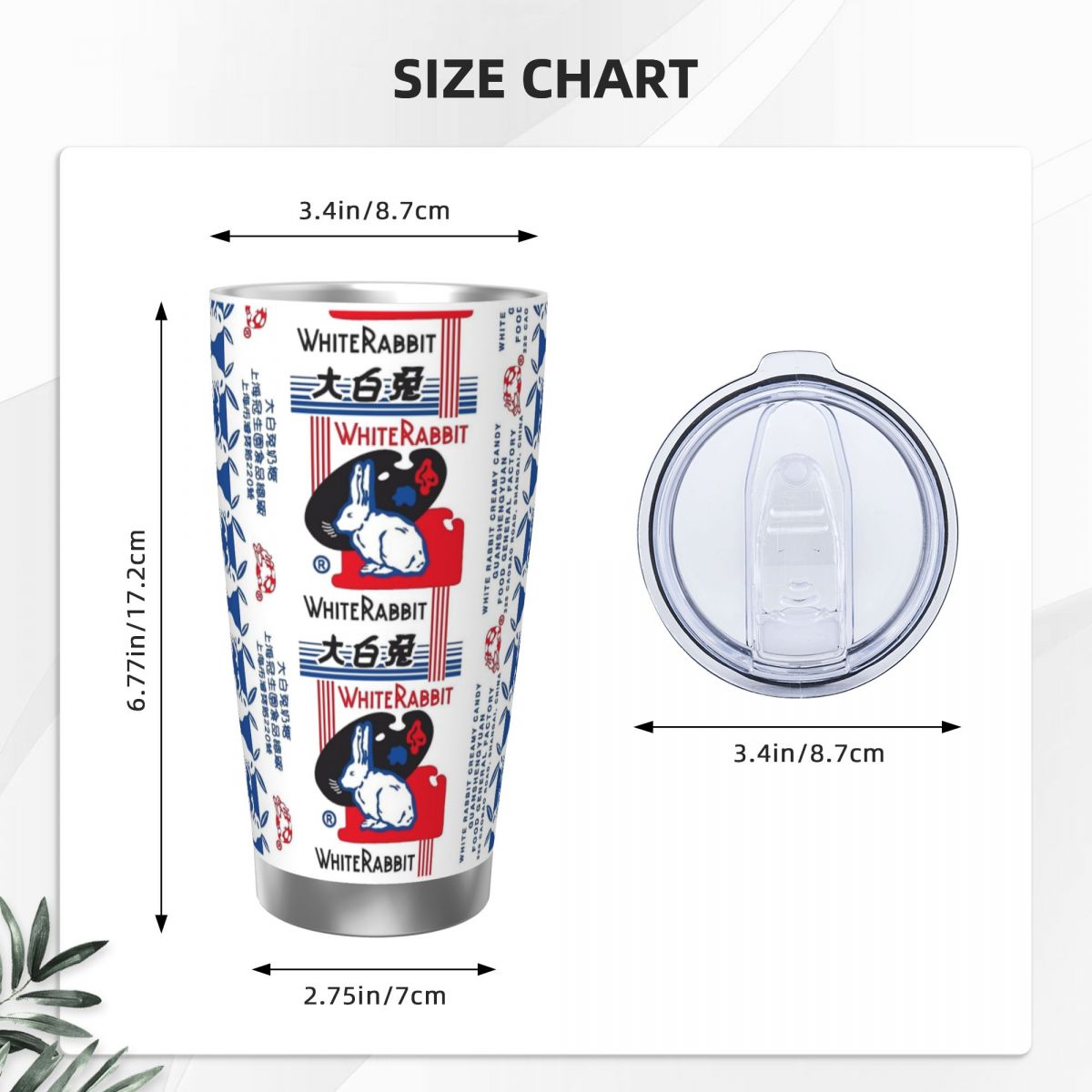 White Rabbit Candy Stainless S - Tumbler 20Oz White incelemesi ve fiyatı