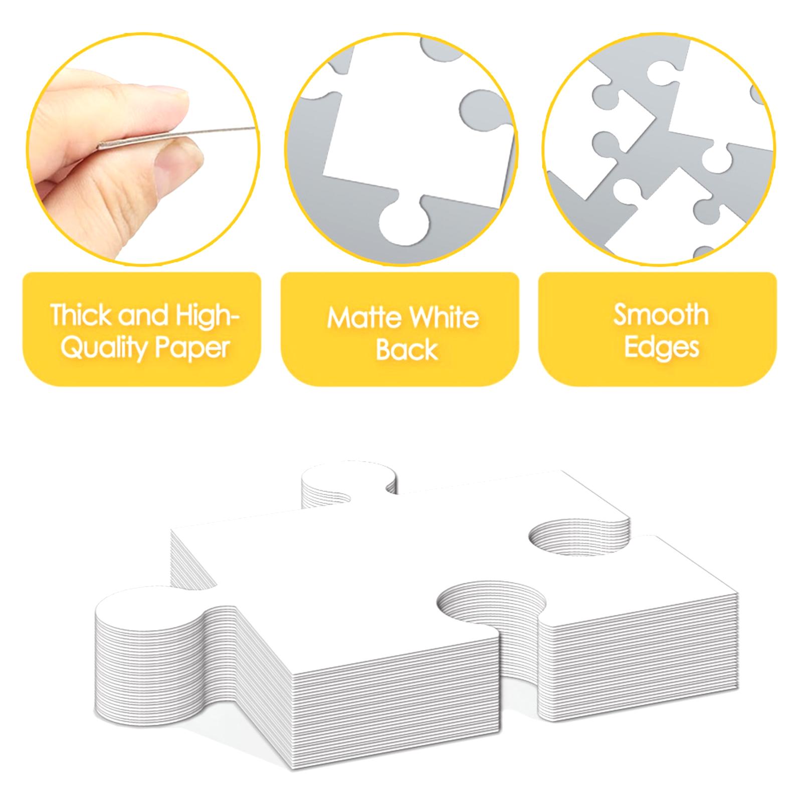 White Cardboard Blank Jigsaw P - Puzzle Blank White incelemesi ve fiyatı