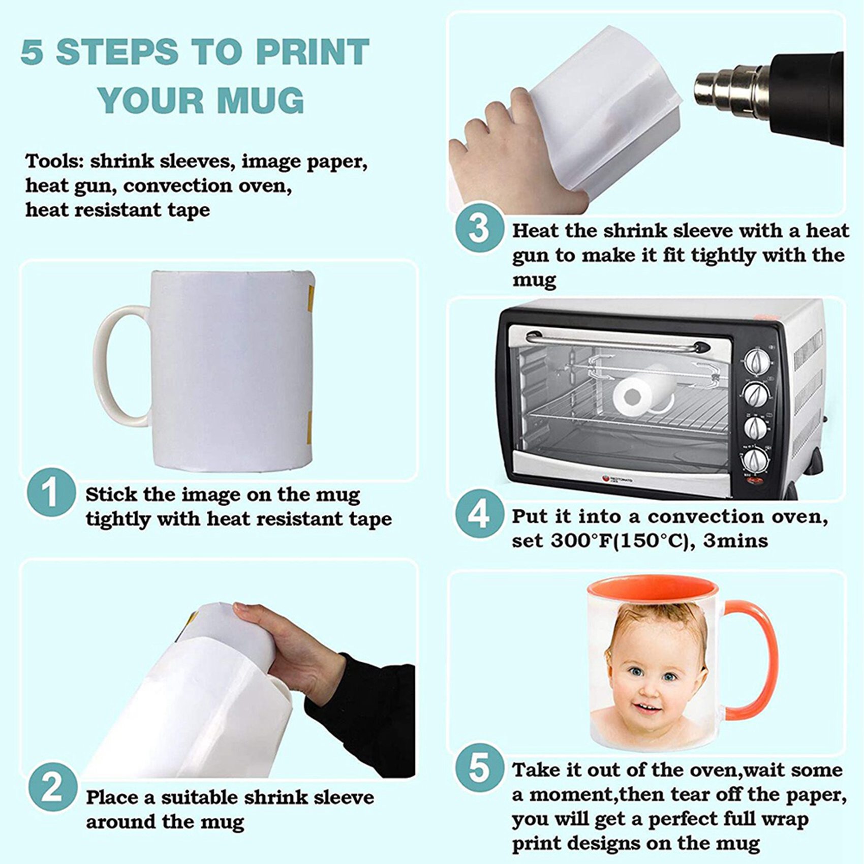 Premium-8X12 Inch Sublimation  - Sublimation Mug White incelemesi ve fiyatı