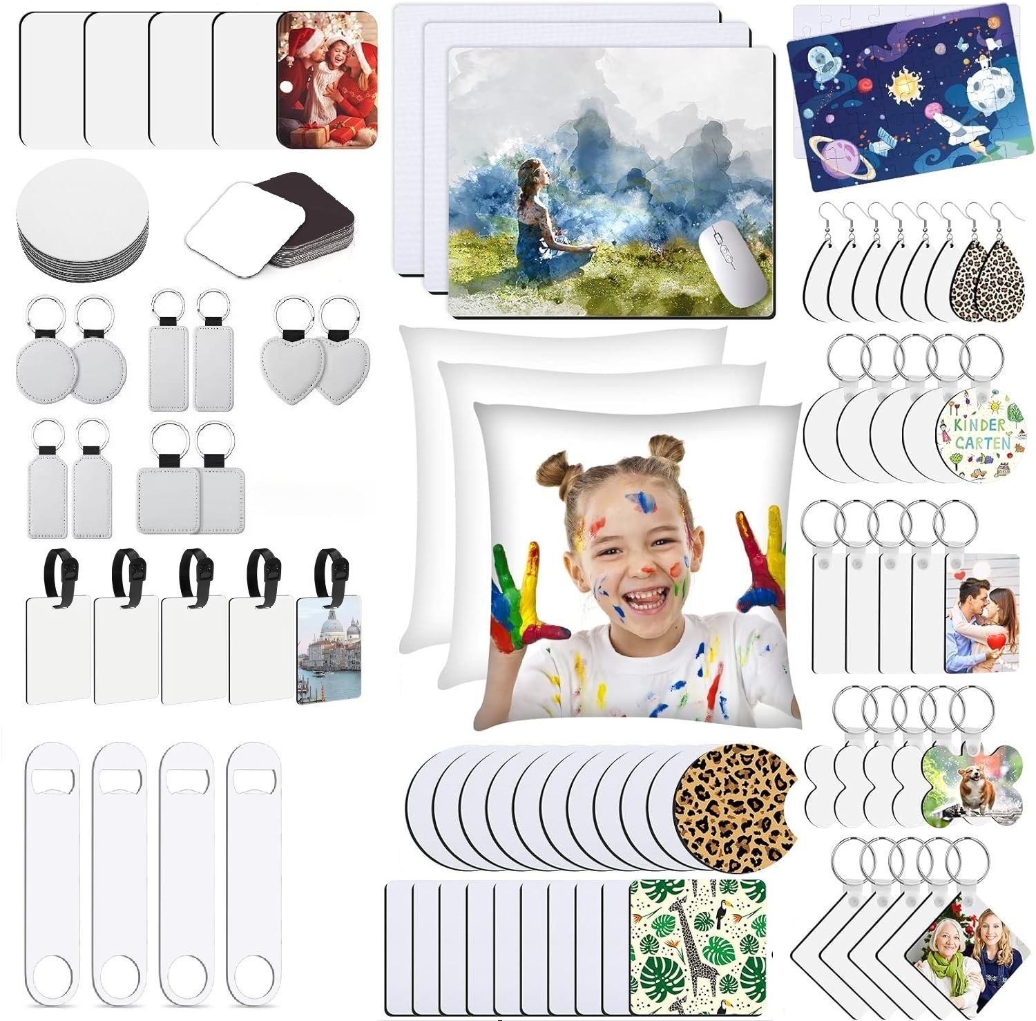 90pcs  Sublimation Blank Start - Coaster Sublimation Blank incelemesi ve fiyatı