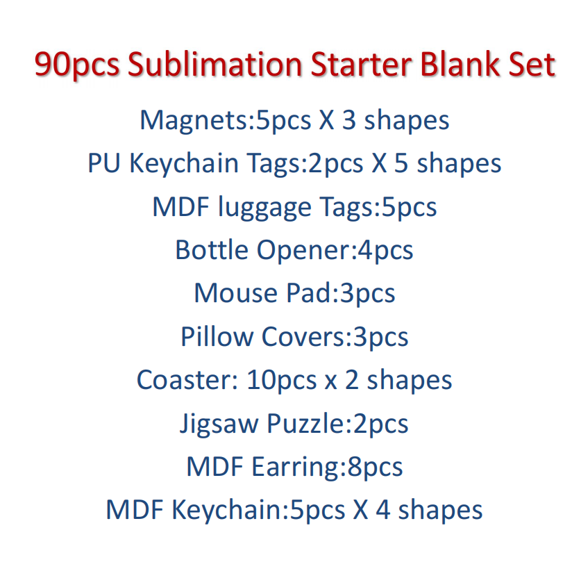 90pcs  Sublimation Blank Start - Coaster Sublimation Blank incelemesi ve fiyatı