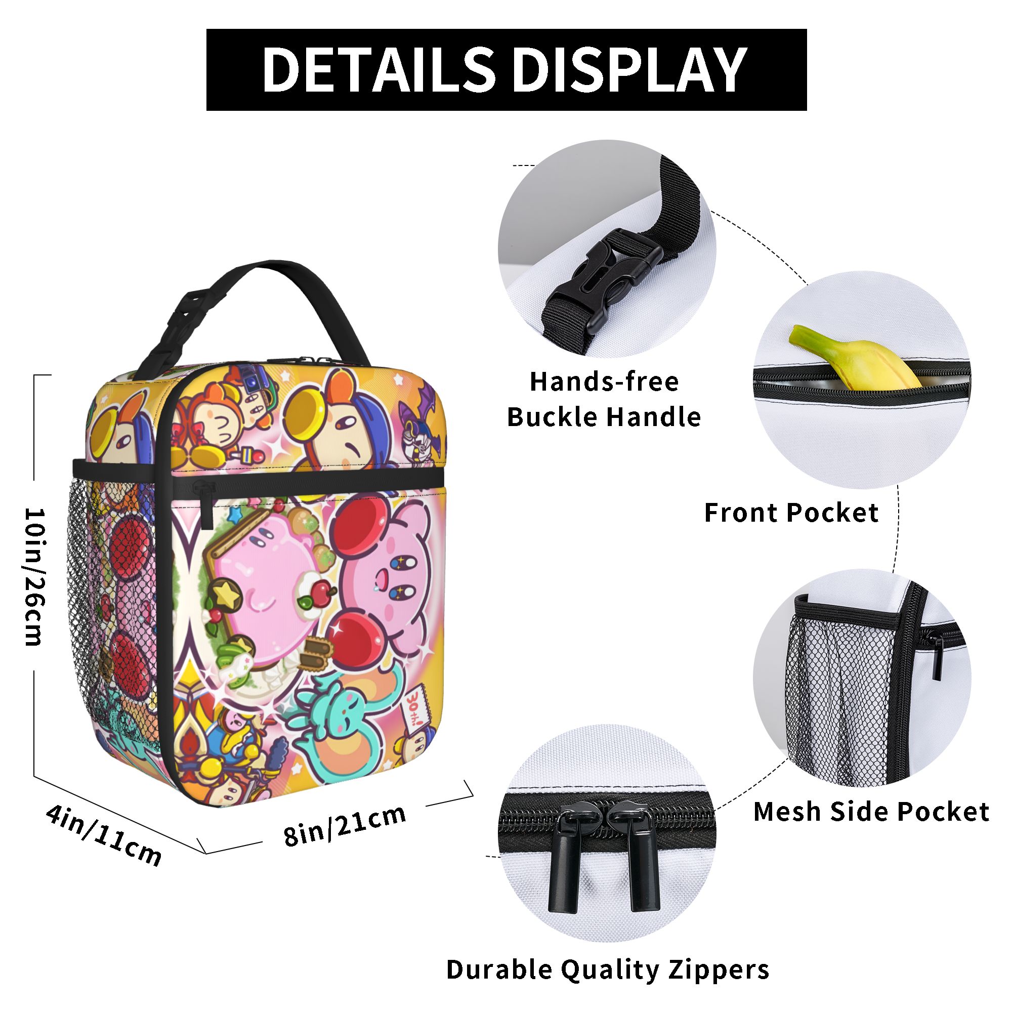 Custom K-Kirbys Insulated Lunc - Tote Bag Sublimation incelemesi ve fiyatı