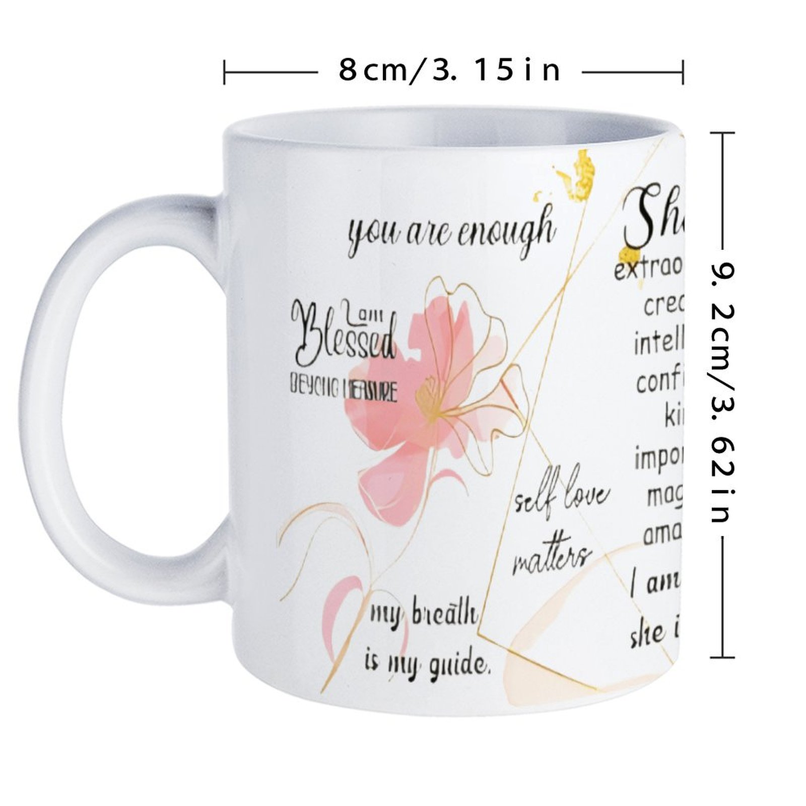 A Poster With A Quote About Sh - Sublimation Mug White incelemesi ve fiyatı