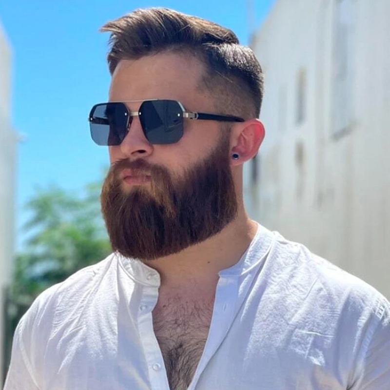 Men's Metal Sunglasses Square  - Metal Photo Panel incelemesi ve fiyatı