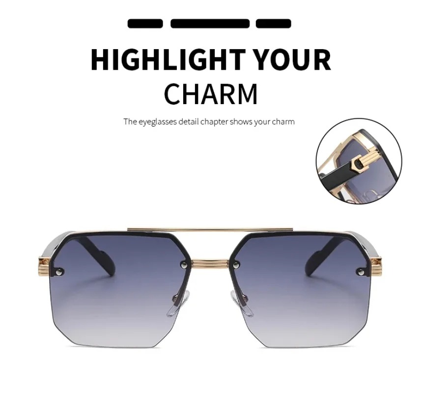 Men's Metal Sunglasses Square  - Metal Photo Panel incelemesi ve fiyatı