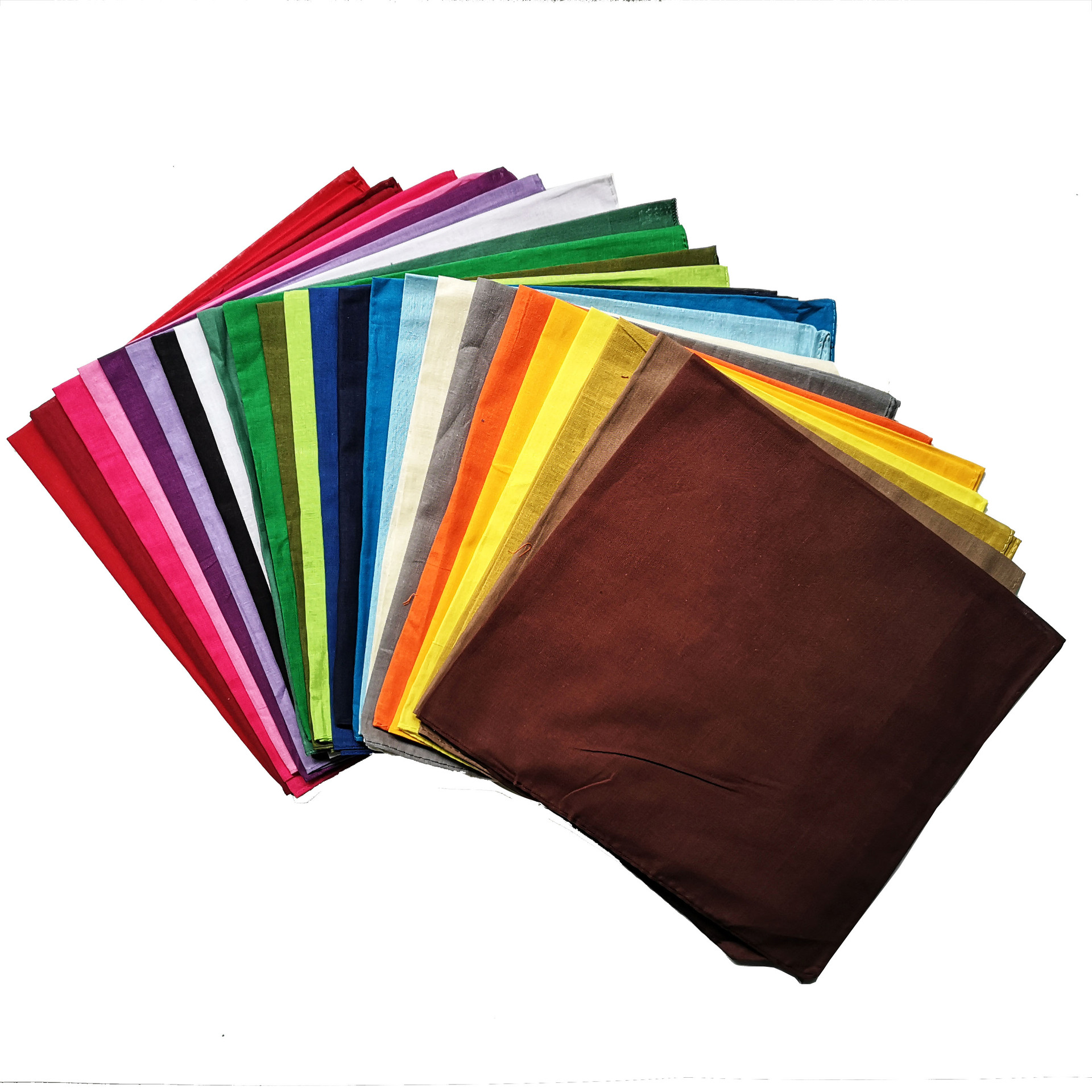 100%Cotton Cotton solid color  - Bandana Blank White incelemesi ve fiyatı