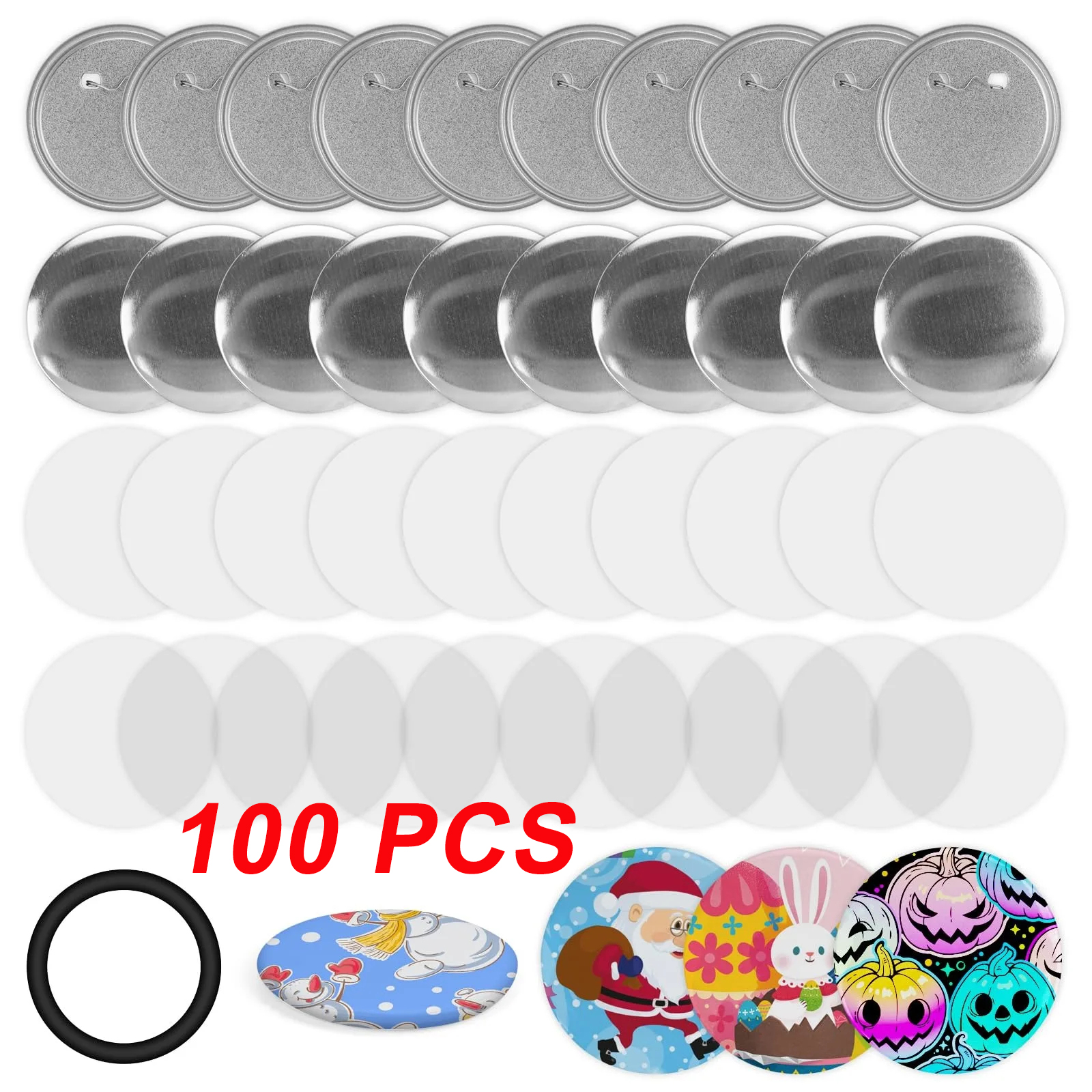 100PCS Blank Button Making Sup - Button Badge Blank incelemesi ve fiyatı
