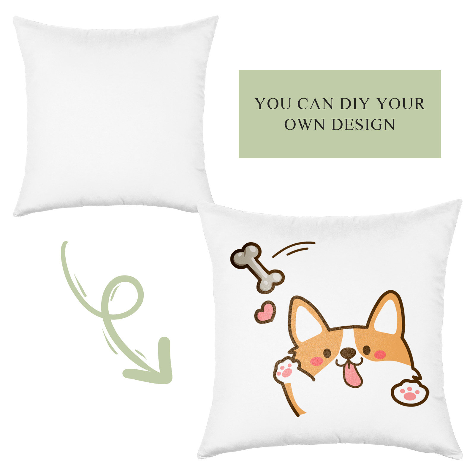 4Pcs Sublimation Pillow Cases  - Pillow Cover Sublimation incelemesi ve fiyatı