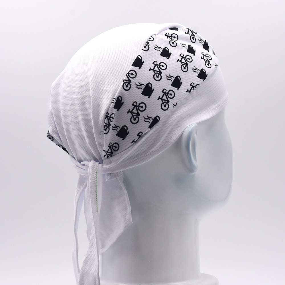 Classic Men White Cycling Cap  - Bandana Blank White incelemesi ve fiyatı