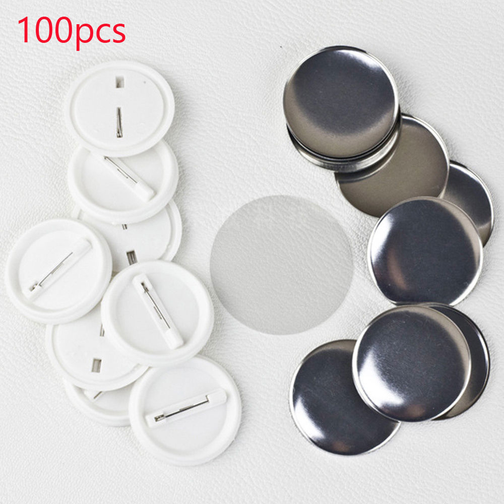 100Pcs/set Plastic Blank Badge - Button Badge Blank incelemesi ve fiyatı