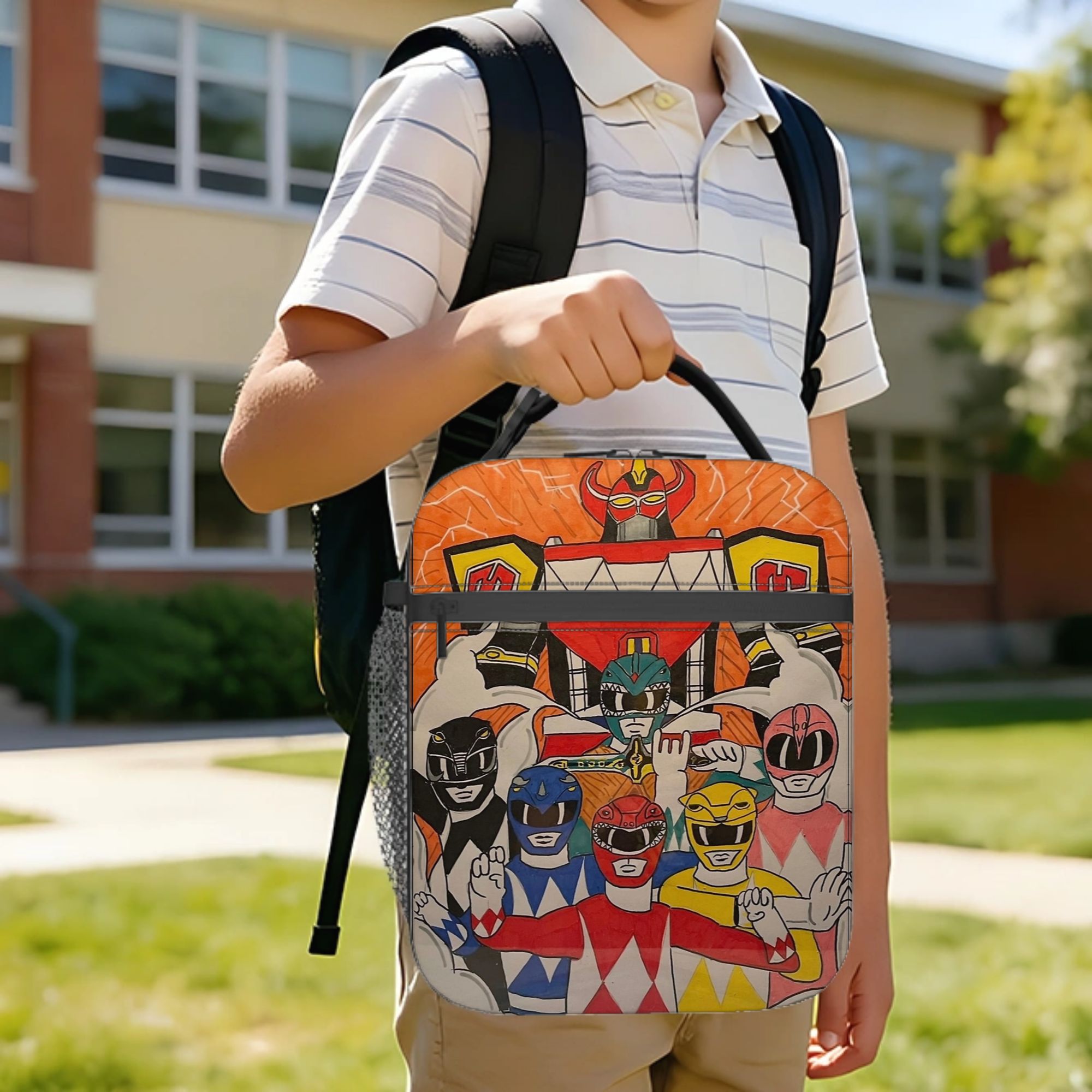 Power Rangers and Megazord Art - Tote Bag Sublimation incelemesi ve fiyatı