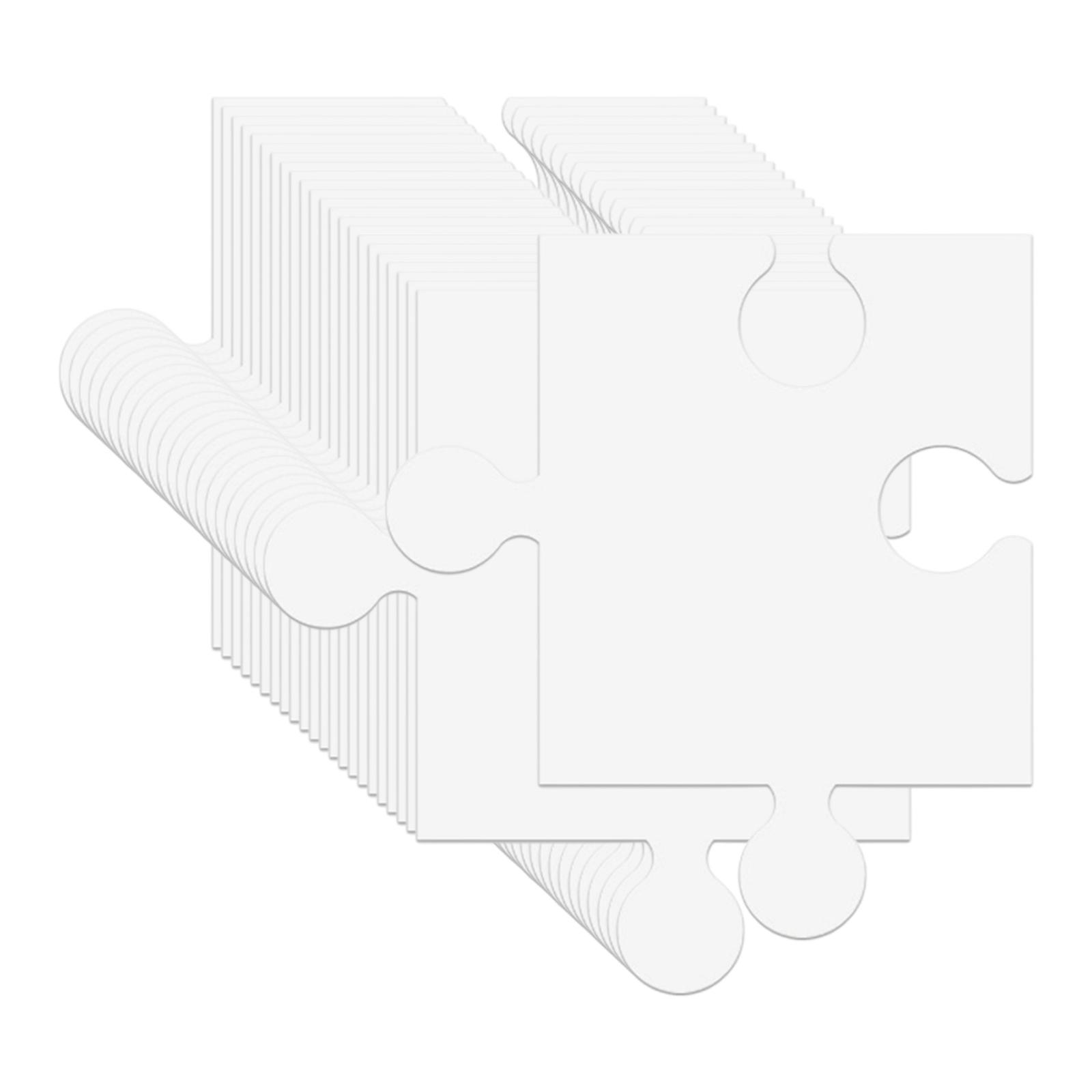 24Pcs White Cardboard Blank Ji - Puzzle Blank White incelemesi ve fiyatı