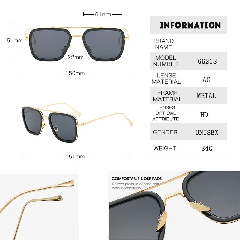Steam Punk Tony Stark Sunglass - Metal Photo Panel incelemesi ve fiyatı